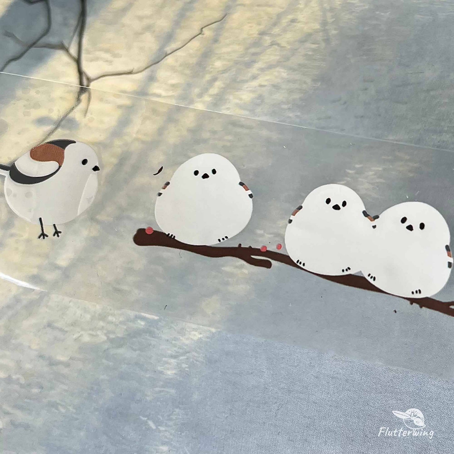 Northern Long - tailed Tit PET Sticker for Guka and Scrapbooking