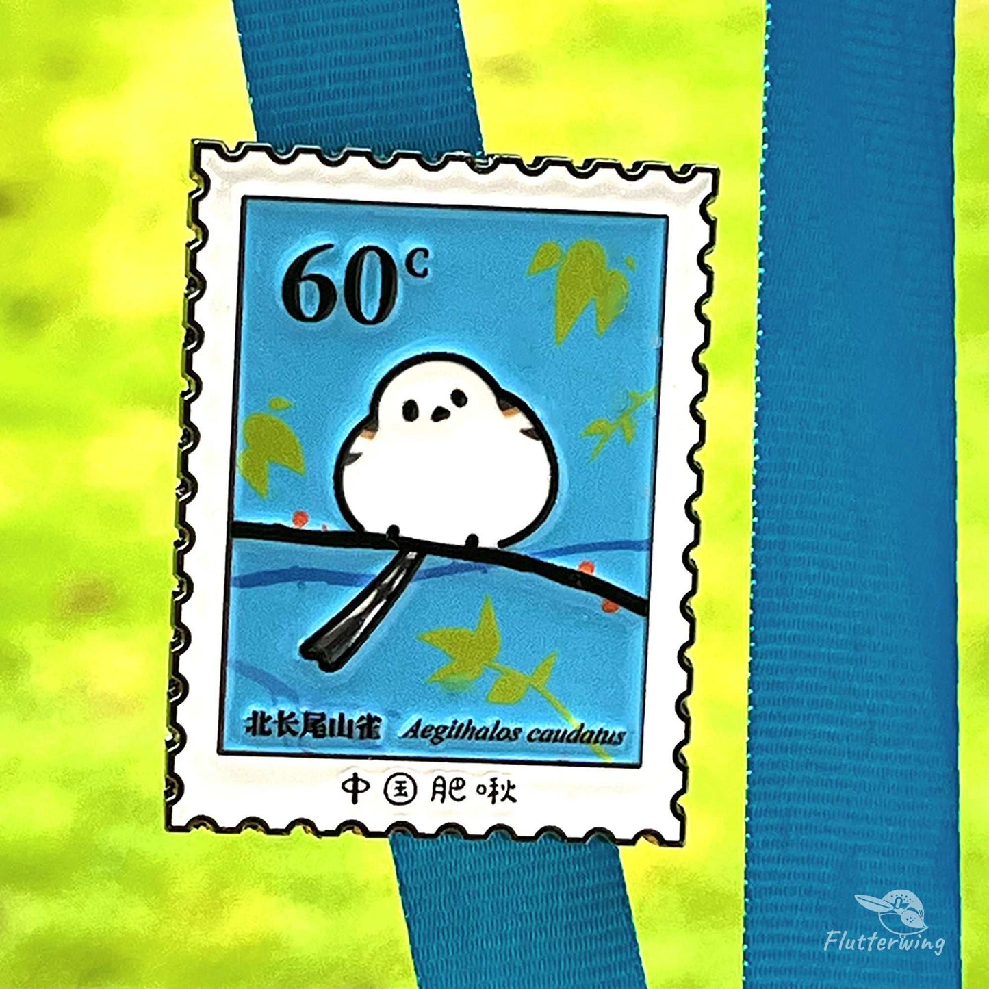 Long-tailed Tit Metal Badge